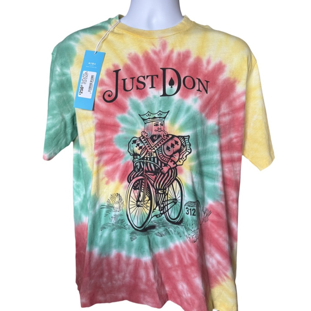 New Men’s Just Don King Dealers Tie Dye Tee Size Small